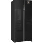 Отдельностоящий холодильник с инвертором Weissgauff WSBS 500 Inverter NoFrost Black Glass