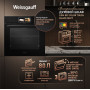 Духовой шкаф Weissgauff EOM 899 Color Touch Black Matt