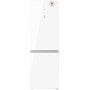 Двухкамерный холодильник Weissgauff WRK 185 Total NoFrost Inverter White Glass