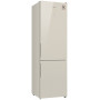 Двухкамерный холодильник Weissgauff WRK 2000 D Full NoFrost Inverter Beige Glass