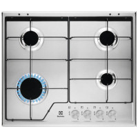 Встраиваемая газовая варочная панель Electrolux KGS6424SX, нержавеющая сталь