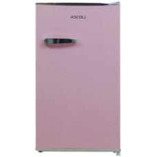Однокамерный холодильник Ascoli ADFRD90 ретро розовый