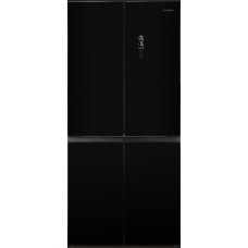 Многокамерный холодильник Hyundai CM45083F черное стекло