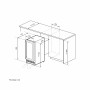 Винный шкаф отдельностоящий LEX LWD3017BL DUAL ZONE
