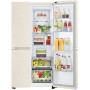 Холодильник Side by Side LG GC-B257SEZV бежевый