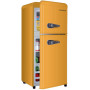 Холодильник компактный Harper HRF-T140M оранжевый
