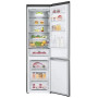 Холодильник с морозильником LG GC-B509SMSM стальной