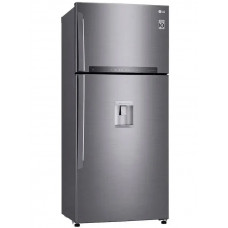 Холодильник с морозильником LG GN-F702HMHZ серебристый