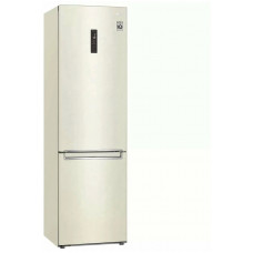 Холодильник с морозильником LG GC-B509SEUM бежевый