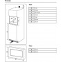 Встраиваемая микроволновая печь Samsung MG20A7118AK/BW черный