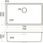 Кухонная мойка Omoikiri Tadzava 75-U/I-IN