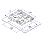 Газовая варочная панель Weissgauff  HGG 640 WEB