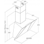Вытяжка AKPO WK-9 Cetias 90, черное стекло