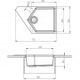 Мойка кухонная KitKraken River Graphite темно-серая (K-775.7024)