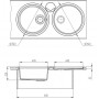 Мойка кухонная KitKraken Spring Graphite темно-серая (C-510.7024)