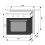 Электрический духовой шкаф Lex EDM 070 WH, встраиваемый