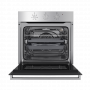 Электрический духовой шкаф MAUNFELD MEOF 676 S1 нержавеющая сталь\черное стекло, встраиваемый