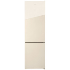 Двухкамерный холодильник Hiberg RFC-400DX NFGY, бежевое стекло