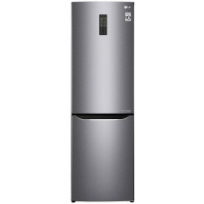 Холодильник с морозильником LG GA-B419SLUL серебристый
