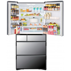 Многокамерный холодильник Hitachi R-X 690 GU X зеркальный