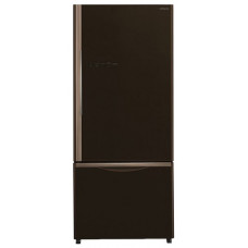 Холодильник Hitachi R-B 502 PU6 GBW коричневое стекло, двухкамерный