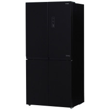 Многокамерный холодильник Hyundai CM5005F черное стекло