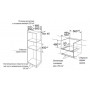 Компактный духовой шкаф c СВЧ MAUNFELD MCMO.44.9GB, встраиваемый