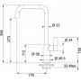 Кухонный смеситель Franke Elegance (оникс), 115.0296.807