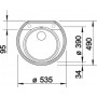 Кухонная мойка BLANCO RONDOVAL 45 SILGRANIT белый