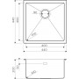 Кухонная мойка Omoikiri TAKI 44-U/IF-LG светлое золото (4973520)