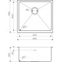 Кухонная мойка Omoikiri TAKI 49-U/IF-IN нержавеющая сталь (4973045)