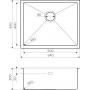 Кухонная мойка Omoikiri TAKI 54-U/IF-IN нержавеющая сталь (4973046)