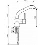 Кухонный смеситель ITALMIX INDUSTRIAL ID 0820 (LAVA чёрный металлик GR 20)