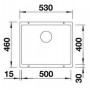 Кухонная мойка BLANCO 523735 SUBLINE 500-U керамика матовый белый PuraPlus с отв.арм. InFino