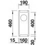 Кухонная мойка BLANCO SUBLINE 160-U SILGRANIT кофе c отв.арм. InFino