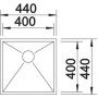 Кухонная мойка BLANCO ZEROX 400-IF нерж. сталь зеркальная полировка 521584