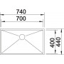 Кухонная мойка BLANCO ZEROX 700-IF нерж. сталь зеркальная полировка 521592