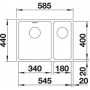 Кухонная мойка BLANCO ANDANO 340/180-U (чаша справа) нерж.сталь зеркальная полировка 522977