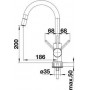 Кухонный смеситель BLANCO MIDA-S SILGRANIT мускат 521730