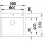 Кухонная мойка BLANCO CLARON 500-IF/А нерж. сталь зеркальная полировка 521633