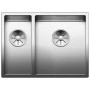 Кухонная мойка BLANCO CLARON 340/180-IF (чаша слева) нерж. сталь зеркальная полировка 521607
