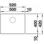 Кухонная мойка BLANCO ATTIKA XL 60 нерж. сталь зеркальная полировка без клапана автомата 521598