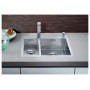 Кухонная мойка BLANCO ZEROX 340/180-IF (чаша справа) нерж. сталь зеркальная полировка без клапана 521612