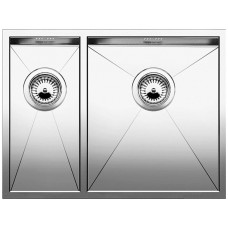 Кухонная мойка BLANCO ZEROX 340/180-U (чаша справа) нерж. сталь зеркальная полировка без клапана авт 521614