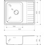 Кухонная мойка Omoikiri Sagami 63-IN-L нерж.сталь/нержавеющая сталь 4993448