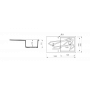 Кухонная мойка Marmorin Foorn I Grafit 1 чаша со сливной полкой 450 113 002