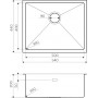 Кухонная мойка Omoikiri TAKI 54-U/IF-IN нержавеющая сталь (4973046)