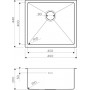 Кухонная мойка Omoikiri TAKI 49-U/IF-IN нержавеющая сталь (4973045)