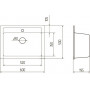 Кухонная мойка Orivel Quadro 60, шампань (173009)