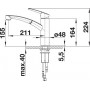 Кухонный смеситель BLANCO NEA-S SILGRANIT жасмин